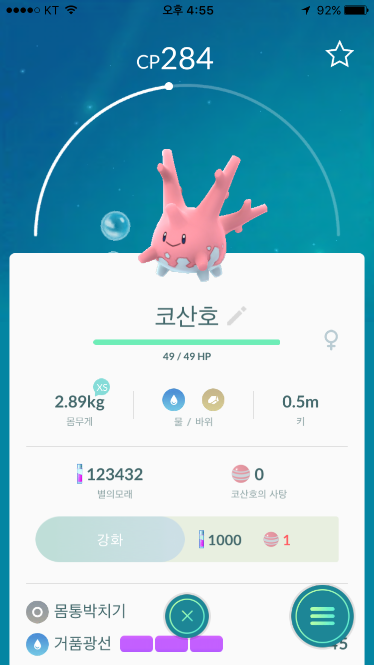 제가 가장 아기는 포켓몬 이에요