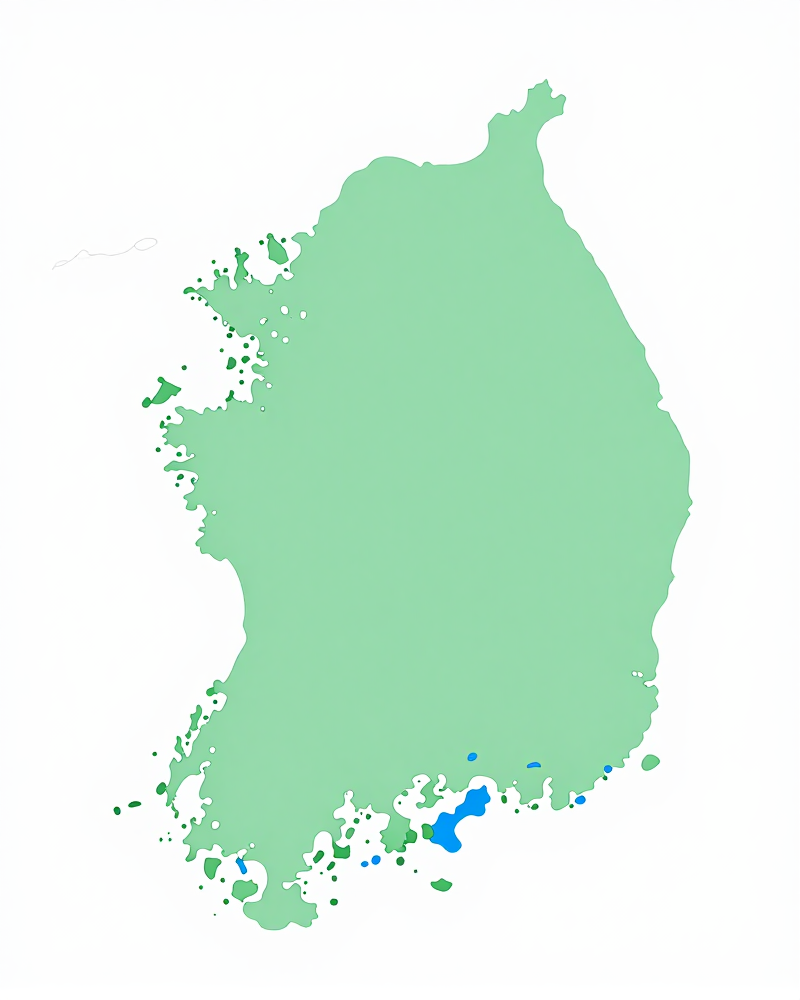 대한민국 지도